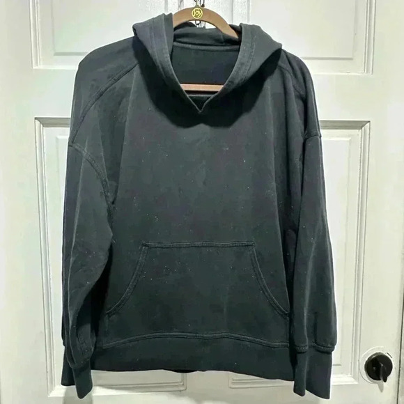 Lululemon LA Back in Action Hoodie Black Rainbow Speckles Multicolor Confetti M - Picture 2 of 6
